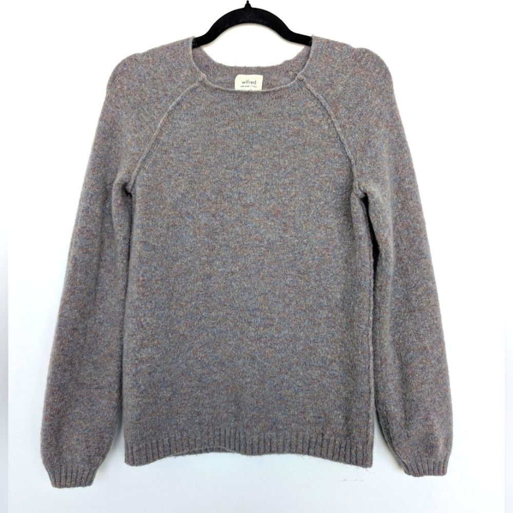 Wilfred Wool Mohair Blend Italian Yarn Crewneck Balloon Sleeve Sweater Sz XXS